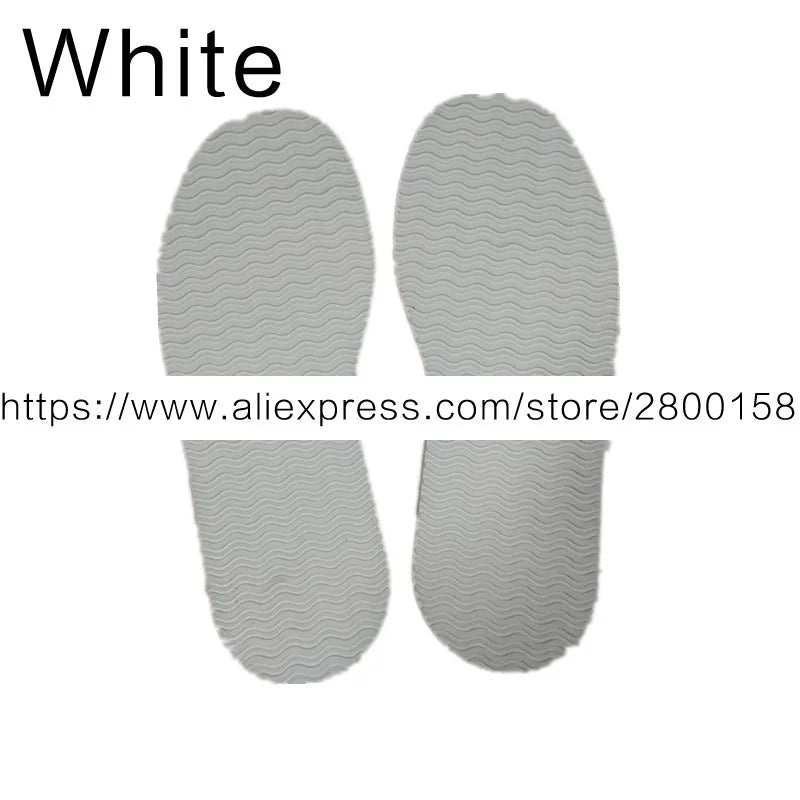1 Pair DIY Rubber Sole Repair Pads: Tire Grain Wave Pattern, 4mm Thickness