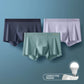 3-Piece MIIOW Ice Silk Men's Boxer Underwear Set, Featuring Metal Fiber for Antistatic Properties, Seamless Cut Hem, Comfortable Boxers Shorts Trunk Design