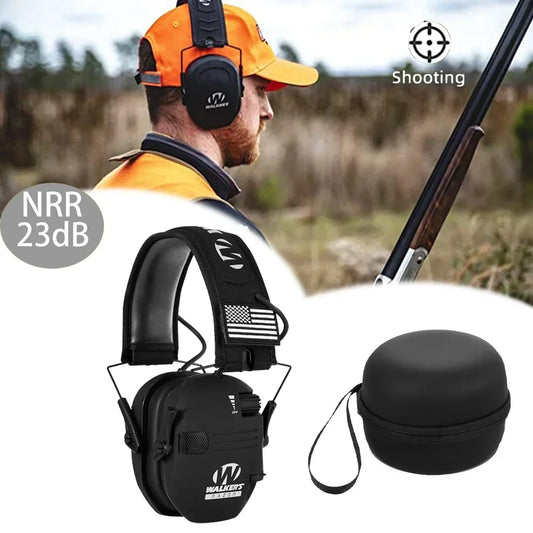 Walker Sport Electronic Shooting Earmuff: Tactical Hearing Protection with Sound Amplification