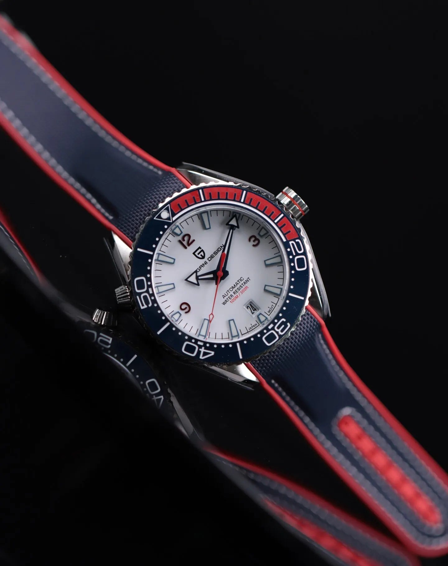 PAGANI DESIGN Classic Luxury Men's Automatic Watch: Sapphire Glass Mechanical Wristwatch, Stainless Steel, 100M Waterproof