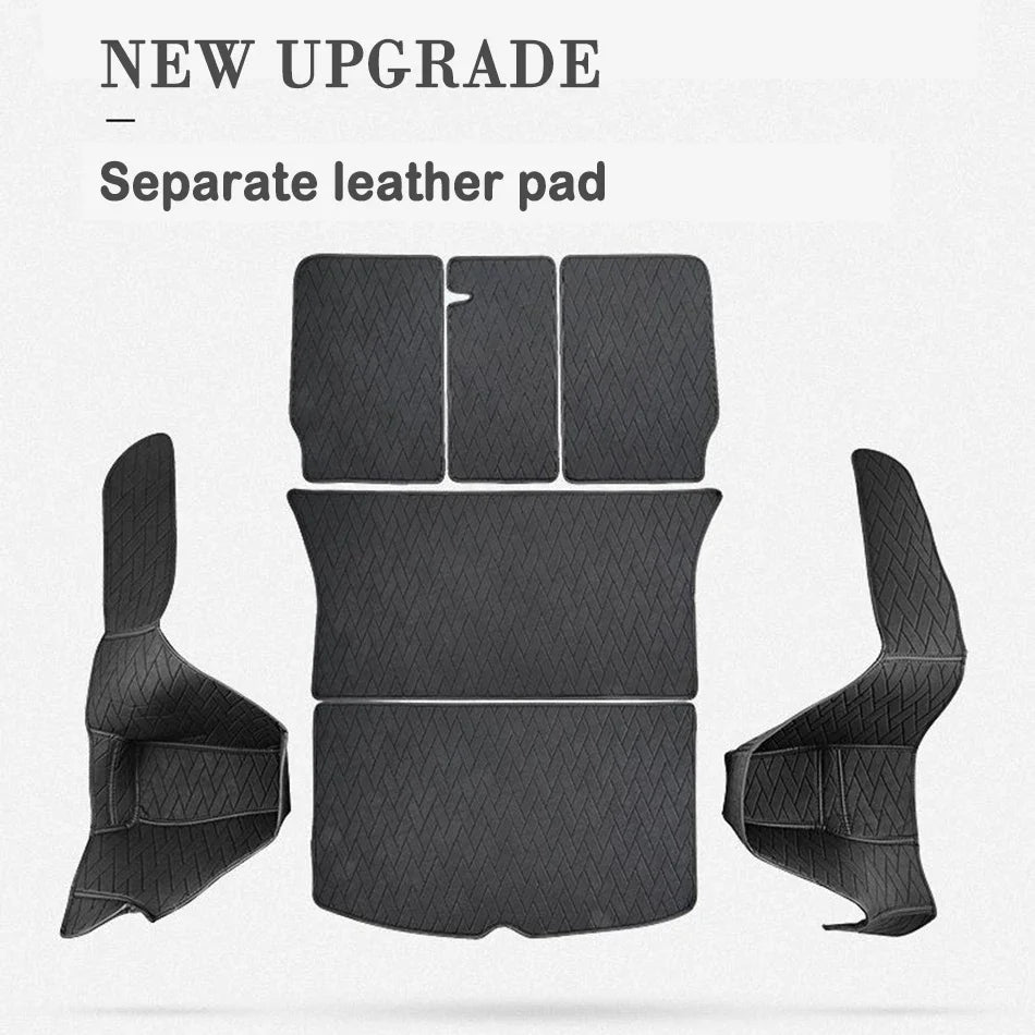 Custom Leather Trunk Mats for Tesla Model Y/3: Waterproof, Non-Slip Protection