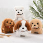 Experience Realistic Fun: Simulation Smart Electric Plush Robot Dog - Perfect Toddler Toy and Christmas Gift. Enjoy Walking Features and Lifelike Interaction in this Adorable Plush Pet!