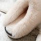 Step into Cozy Comfort: 2024 Winter Warm Fur Slippers for Women - Luxury Faux Suede Plush, Ideal for Indoor Wear, Bedroom Relaxation with Flat Heels and Fluffy Design