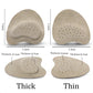 4pcs Anti-Slip Leather Forefoot Pads: Pain Relief Inserts for Women's High Heels