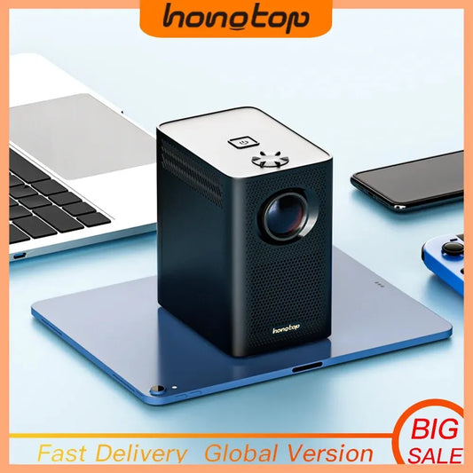 Ultimate Portability: HONGTOP S30MAX Android Wifi 4K Smart Portable Projector - WiFi, Bluetooth, Pocket Outdoor Design - Experience 4K Brilliance Anywhere with Android 10.0