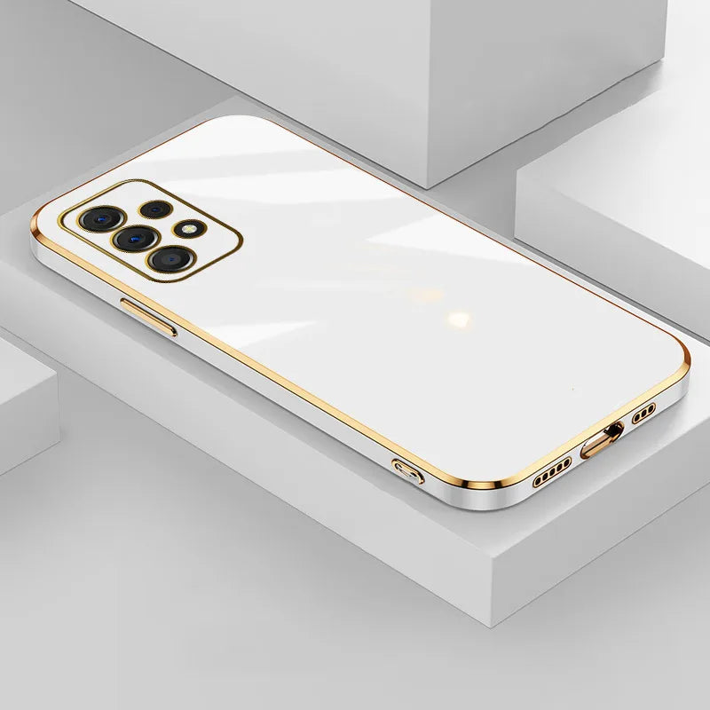 Luxury Plating Case For Samsung Galaxy Phones: Soft Silicone Cover for Galaxy A-Series A54 A53 A52 A34 A32 A72 A73 A23 A24 A33 A22 5G M32 A52S A71 A51