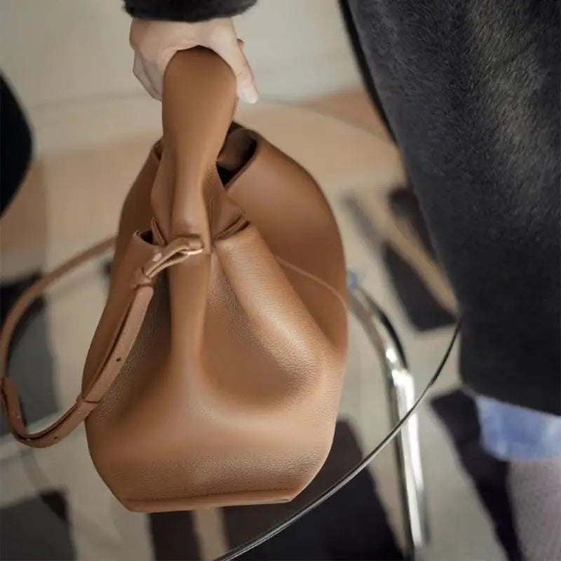 2024 Trend: Large Shoulder Side Bag for Women, Designer Winter High Capacity Tote Handbag in Simple Solid Colors