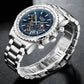 LIGE 2024 Top Brand Luxury Men's Quartz Watch: Waterproof Chronograph