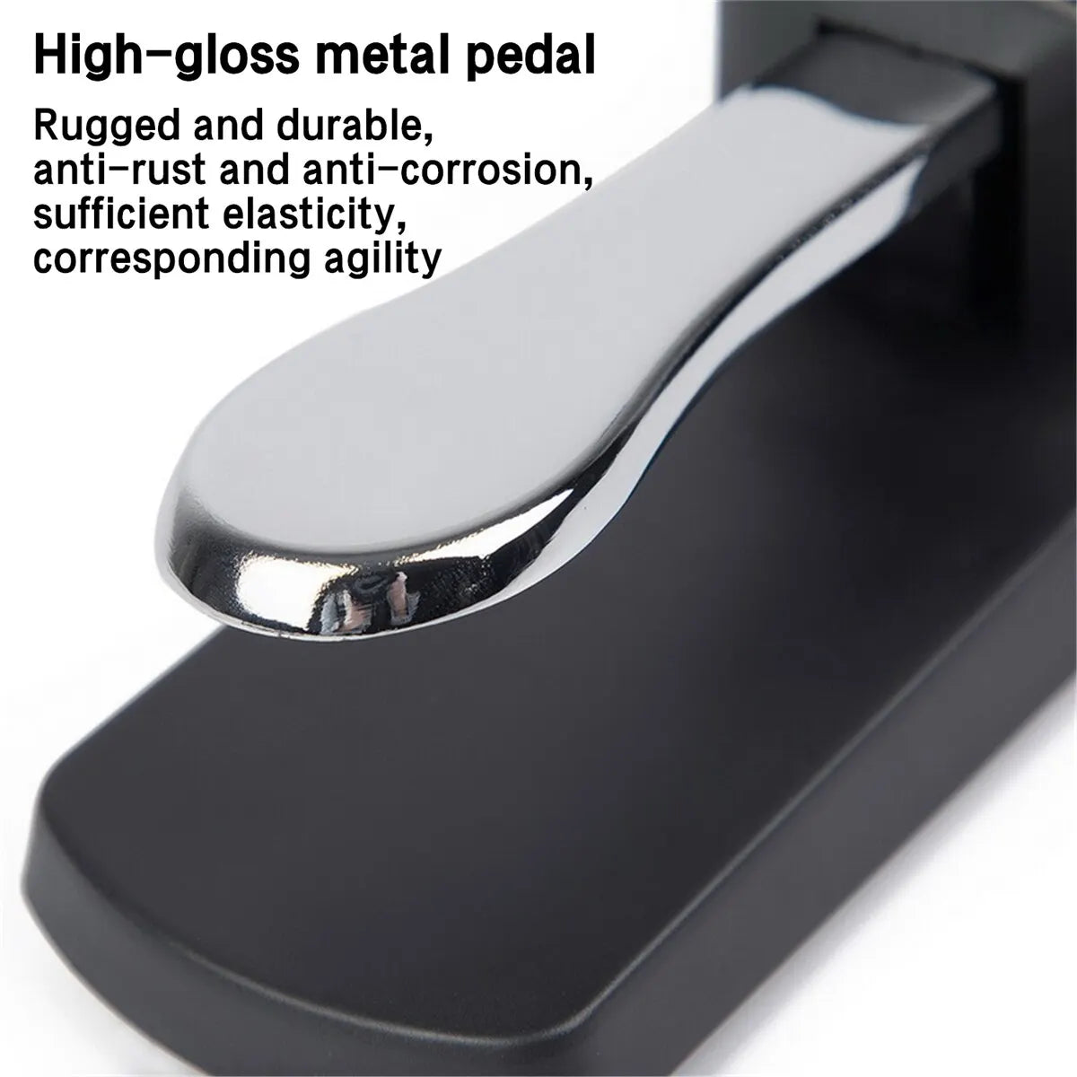 Miwayer Sustain Pedal with Polarity Switch. Compatible with MIDI Keyboards, Synths, Digital Pianos, Electronic Drums, and Electric Pianos