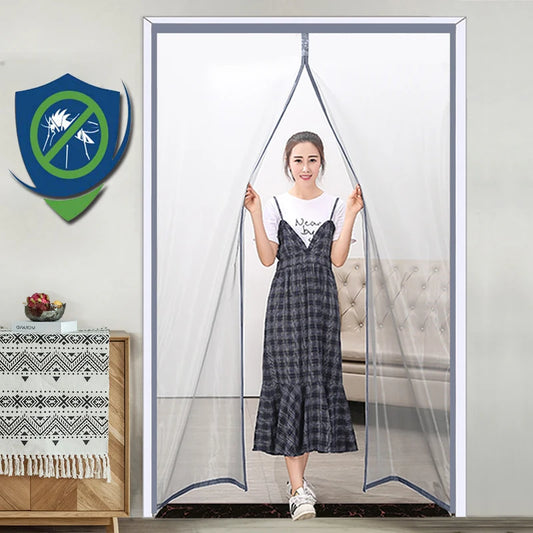 2024 New Magnetic Screen Door Curtain: Anti-Mosquito Net Fly Insect Screen Mesh with Automatic Closing, Custom Size, and Easy Installation