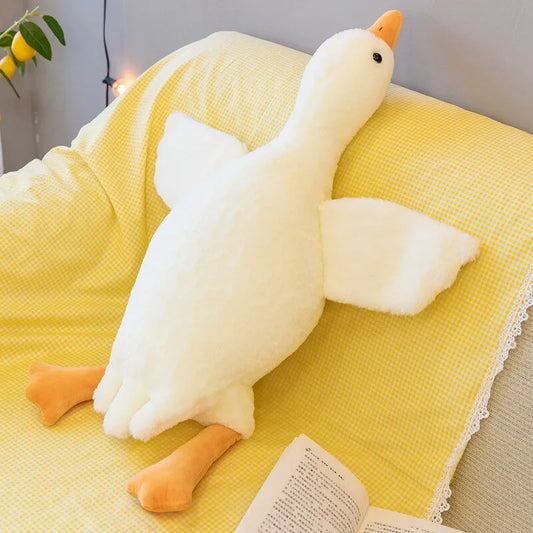 50/130CM Hot Goose Plush Stuffed Duck: Soft Sleeping Pillow for Sofa, Perfect Birthday Gift for Kids or Girlfriend!"