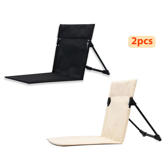 "Experience Comfort Outdoors: Foldable Camping Chair with Backrest Cushion - Ideal for Garden, Park, Picnics, and Beach Trips. Enjoy Relaxation Anywhere with Portable Folding Design