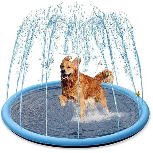 150/170cm Keep Your Pets Cool: Inflatable Water Sprinkler Pad for Summer Fun - Interactive Fountain Toy Perfect for Dogs